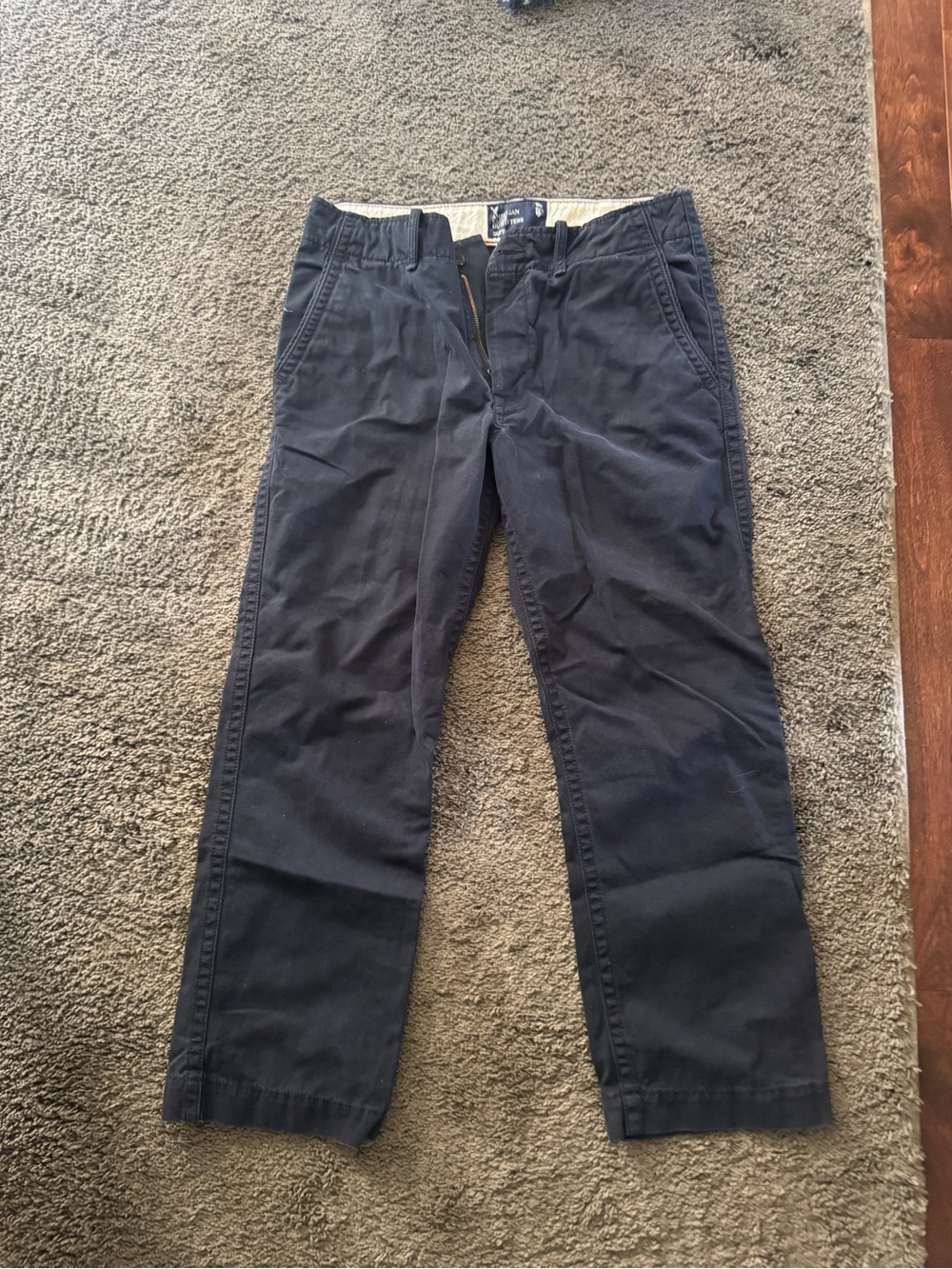 Men's Navy Casual Chino Pants